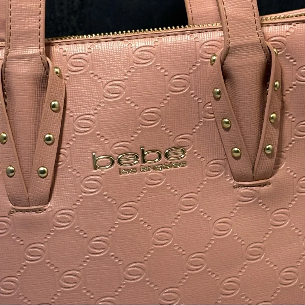 2/$25 Pink Trapezoid Tote with Double Handles and Zipper - Picture 11 of 15